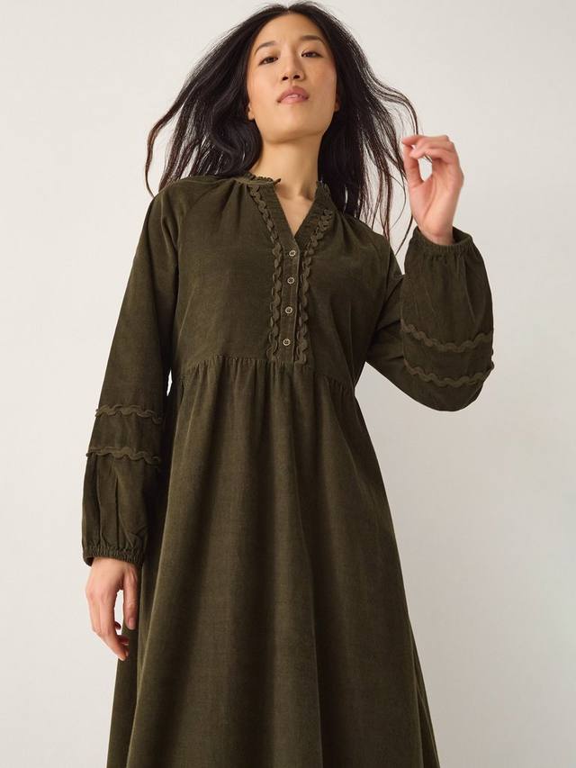 

Платье миди Zola из вельвета Monsoon, Khaki