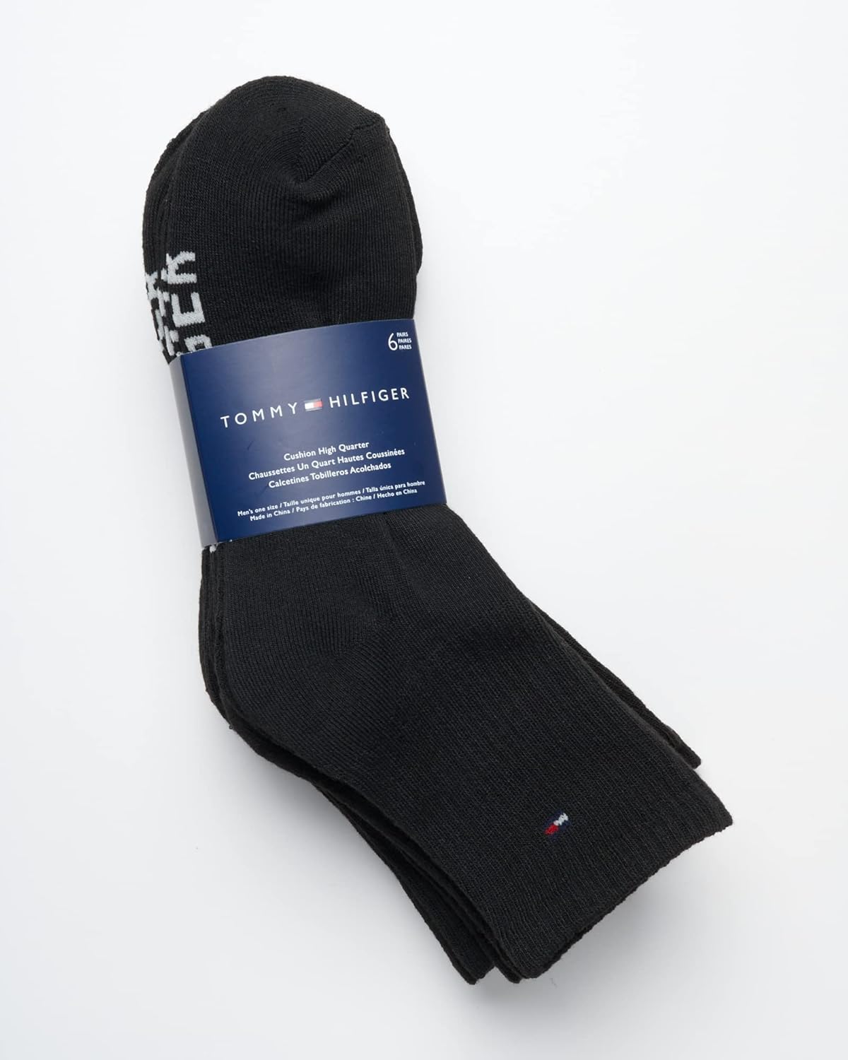 Мужские носки Tommy Hilfiger - спортивные носки с высокой амортизацией (6 шт.), Black — фото 3