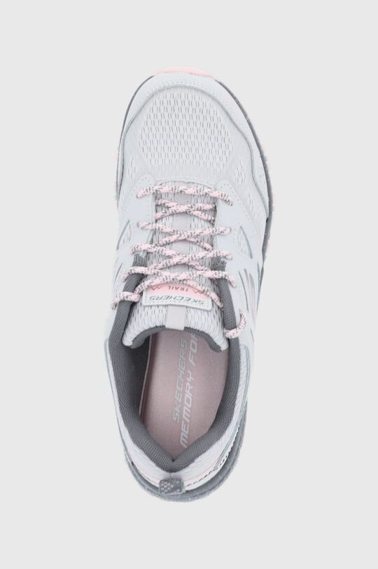 Кроссовки женские Skechers из натуральной кожи, серый — фото 4