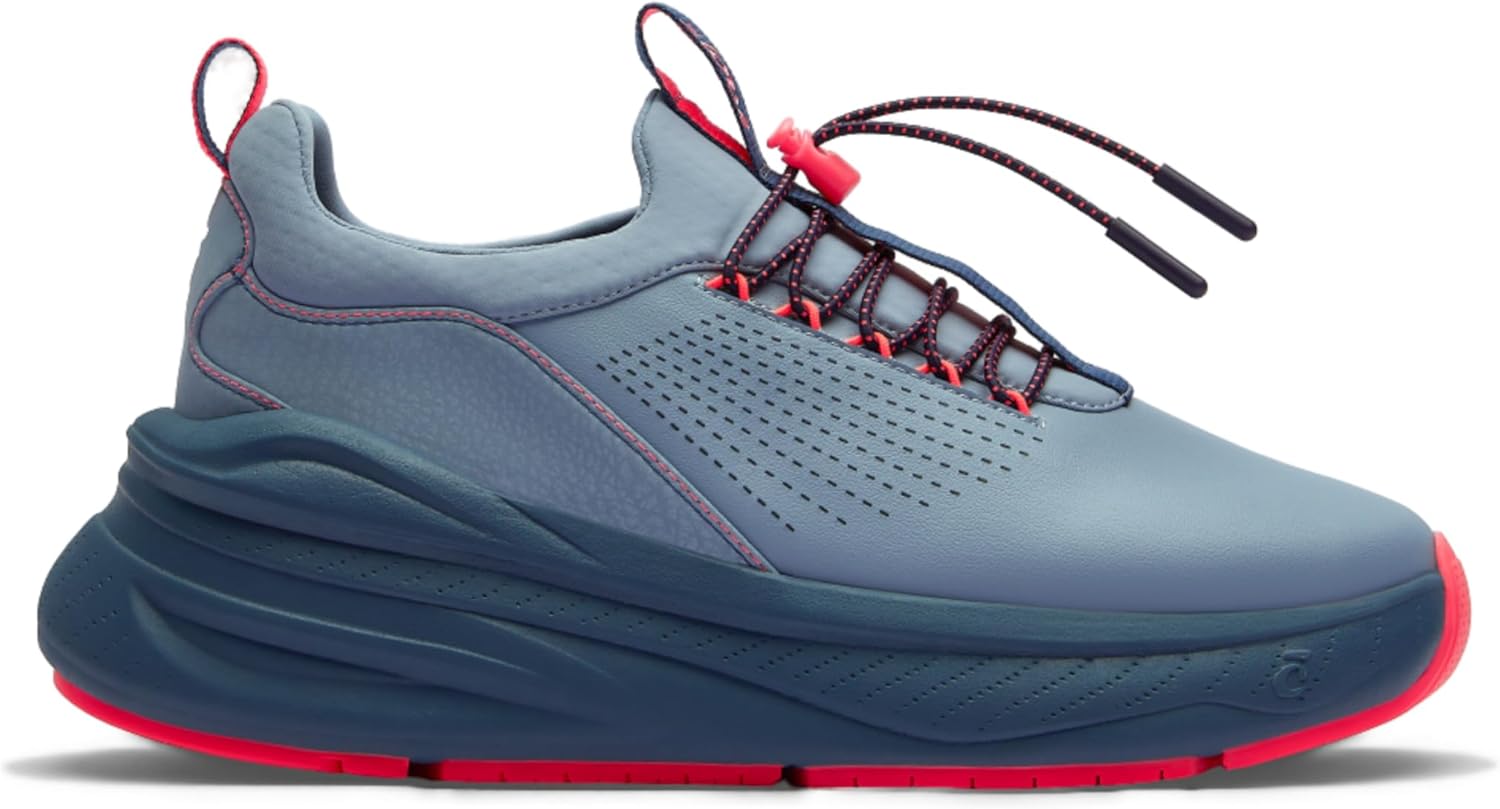 

Кроссовки Clove Forte унисекс, рабочая обувь для мужчин и женщин, теннисные туфли из веганской кожи, легко чистятся, устойчивы к жидкостям, эластичные шнурки без завязок, противоскользящая подошва, красный/синий/стальной