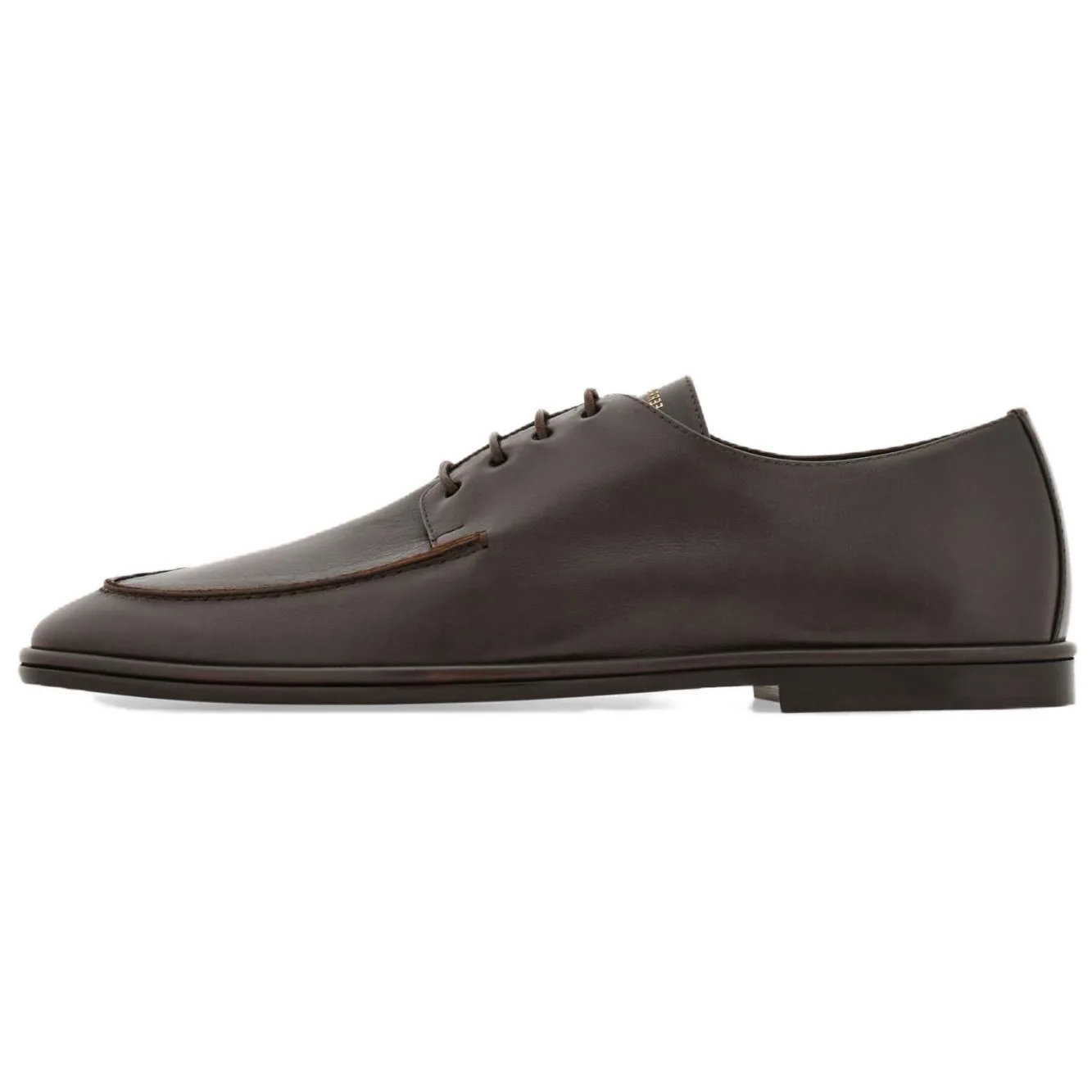 Ferragamo Туфли мужские из кожи коровы темно-коричневые