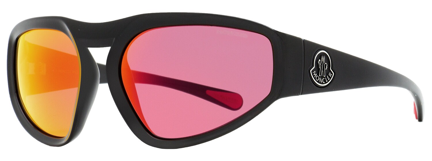 

Moncler Мужские солнцезащитные очки Pentagra ML0248 01U блестящие черные 62 мм