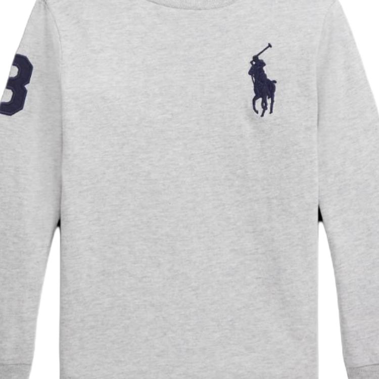 Детская футболка Polo Ralph Lauren, серый — фото 4