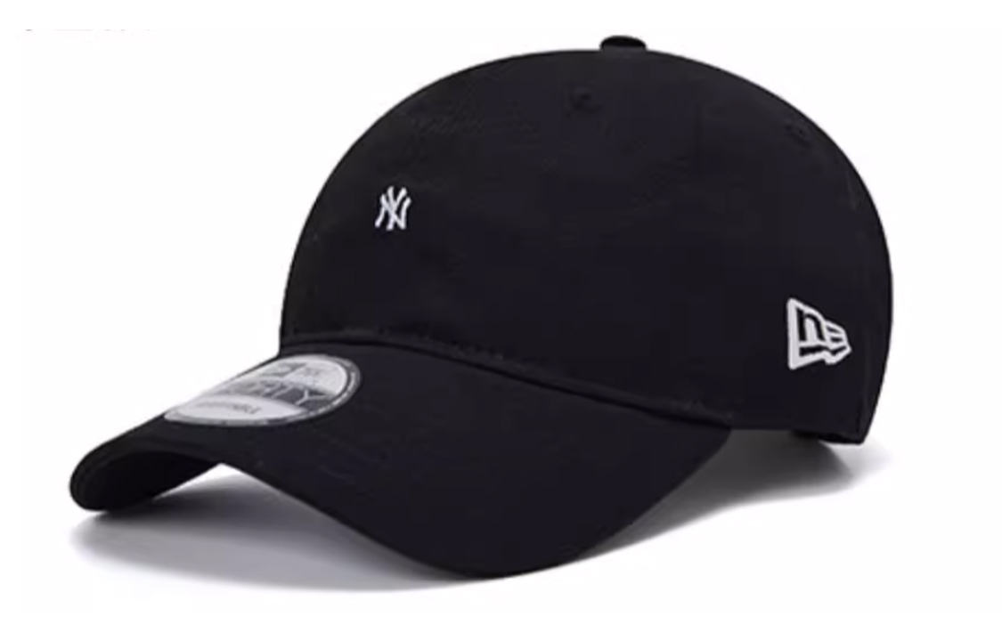 

New Era Бейсболка с вышитым логотипом черная, Black