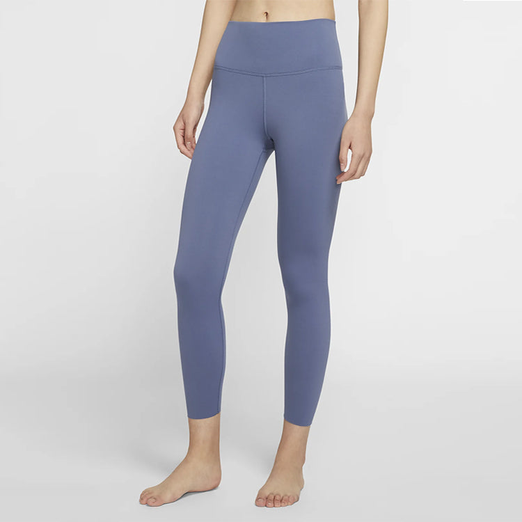 Брюки (WMNS) Nike Yoga Luxe Infinalon 7/8 Yoga Clothes Blue — фото 3