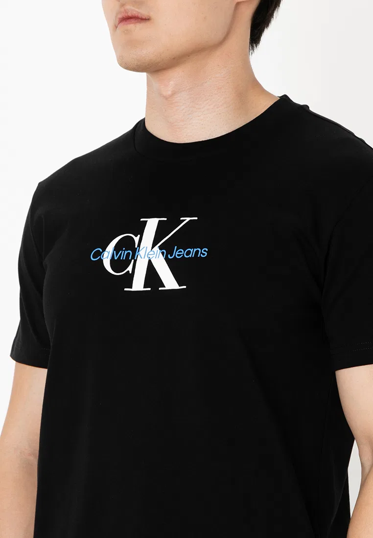 Футболка с принтом, короткий рукав, Print Tee Calvin Klein, черный — фото 3