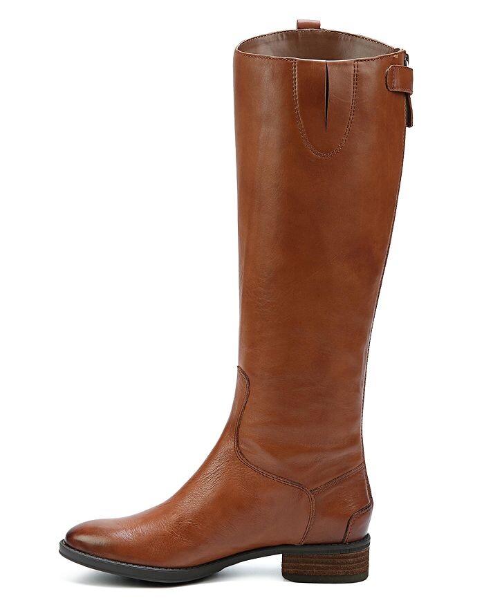 Женские кожаные сапоги Penny Round Toe на низком каблуке для верховой езды Sam Edelman — фото 4