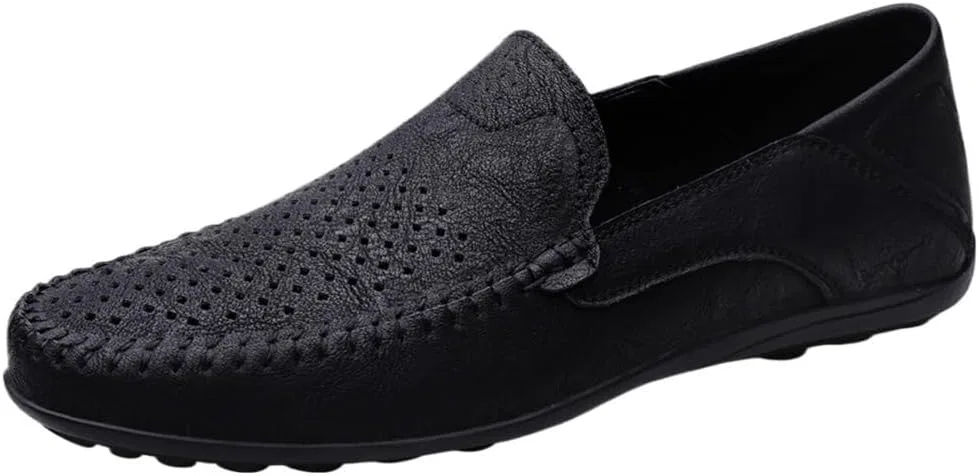 Лоферы мужские, дышащие, Black DHFIRUFSHLO — фото 2