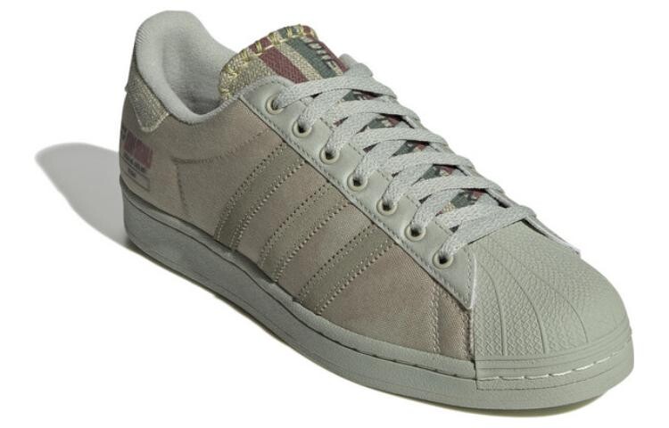 Adidas originals Superstar Обувь для скейтбординга унисекс, Green/Brown/Beige/Dark Gum — фото 3