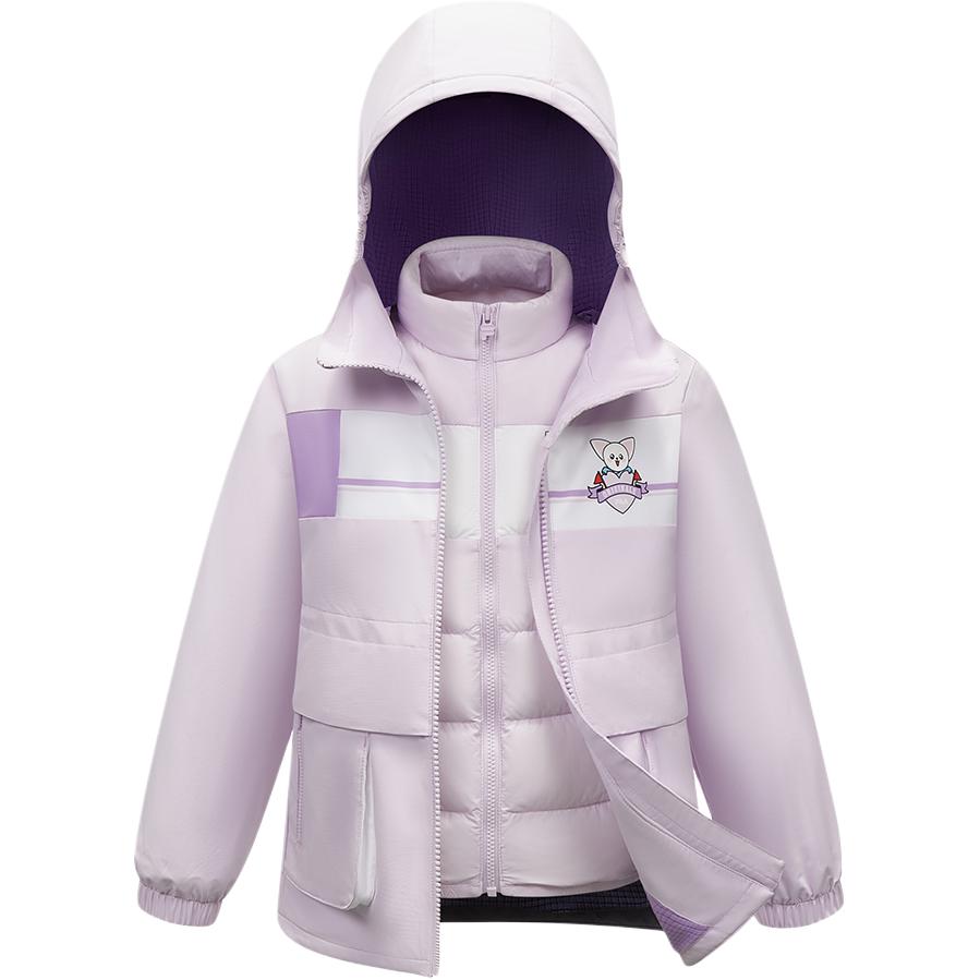 Комплект куртка для детей 3-7 лет FILA KIDS, фиолетовый — фото 3