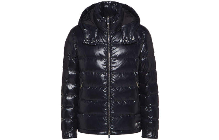 

Valentino Мужская пуховая куртка, черные, с капюшоном, средней плотности, другие