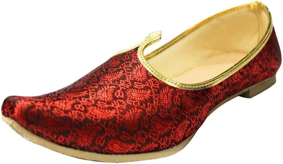 Лоферы Ethnic Jutti, Mehroon Step n Style