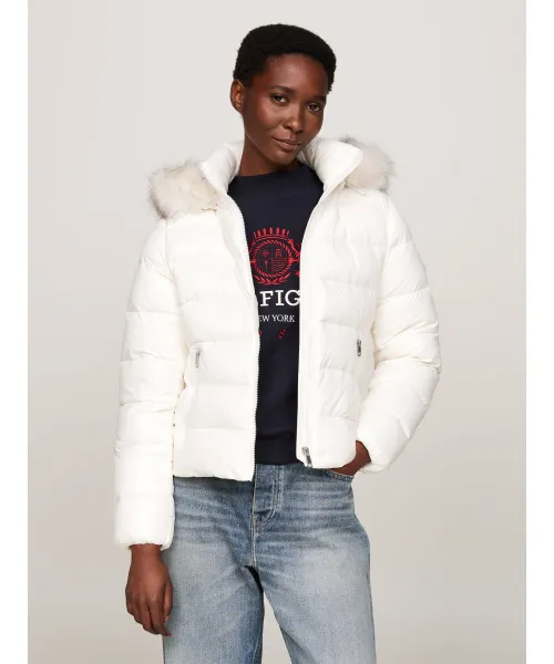 

Пуховик Regular fit Tommy Hilfiger, белый