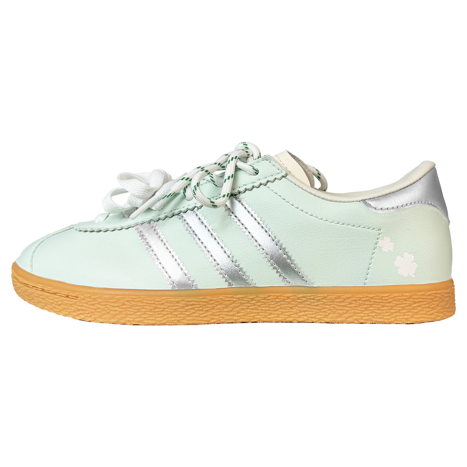 

Stadt устойчивые к истиранию низкие кроссовки German Army Unisex Green Silver Adidas Originals, зеленый серебряный