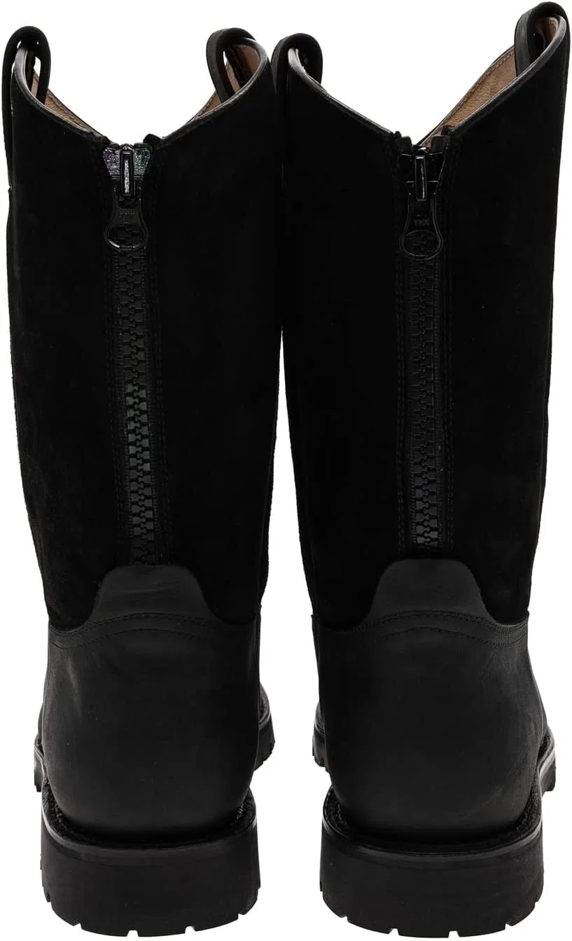 FB Fashion Boots Мужские ковбойские ботинки SPURS Черные кожаные ботинки Ботинки для верховой езды в стиле вестерн — фото 4