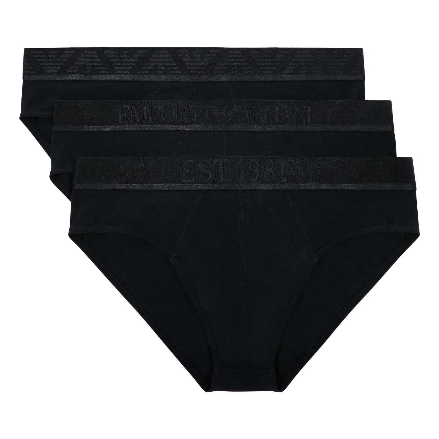 Слипы 3 шт Emporio Armani, черный