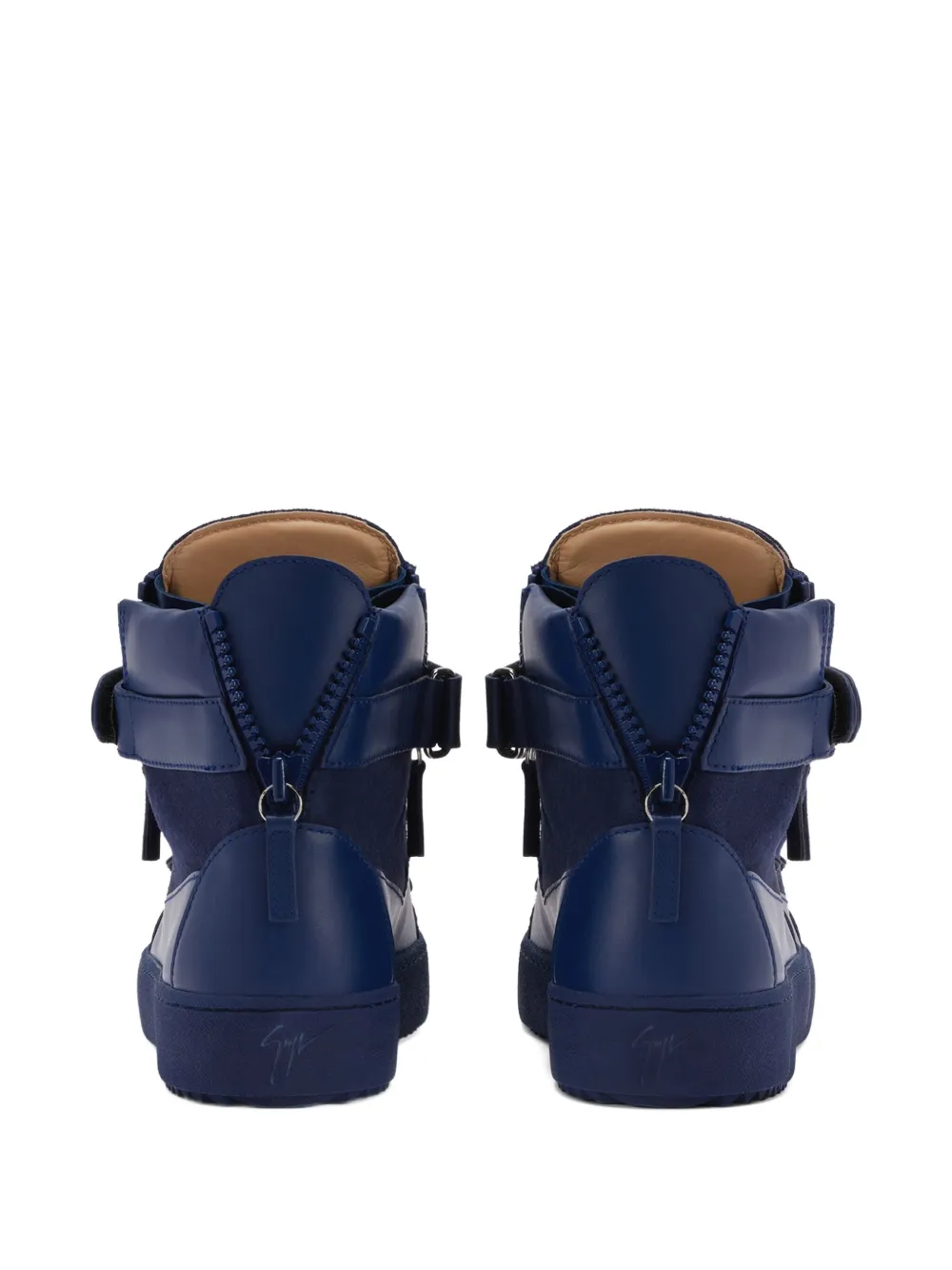 Высокие кеды COBY MATT на шнуровке Giuseppe Zanotti, синий — фото 3