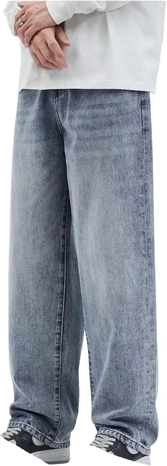 Джинсы свободные Mens Baggy Loose Fit, Light Blue
