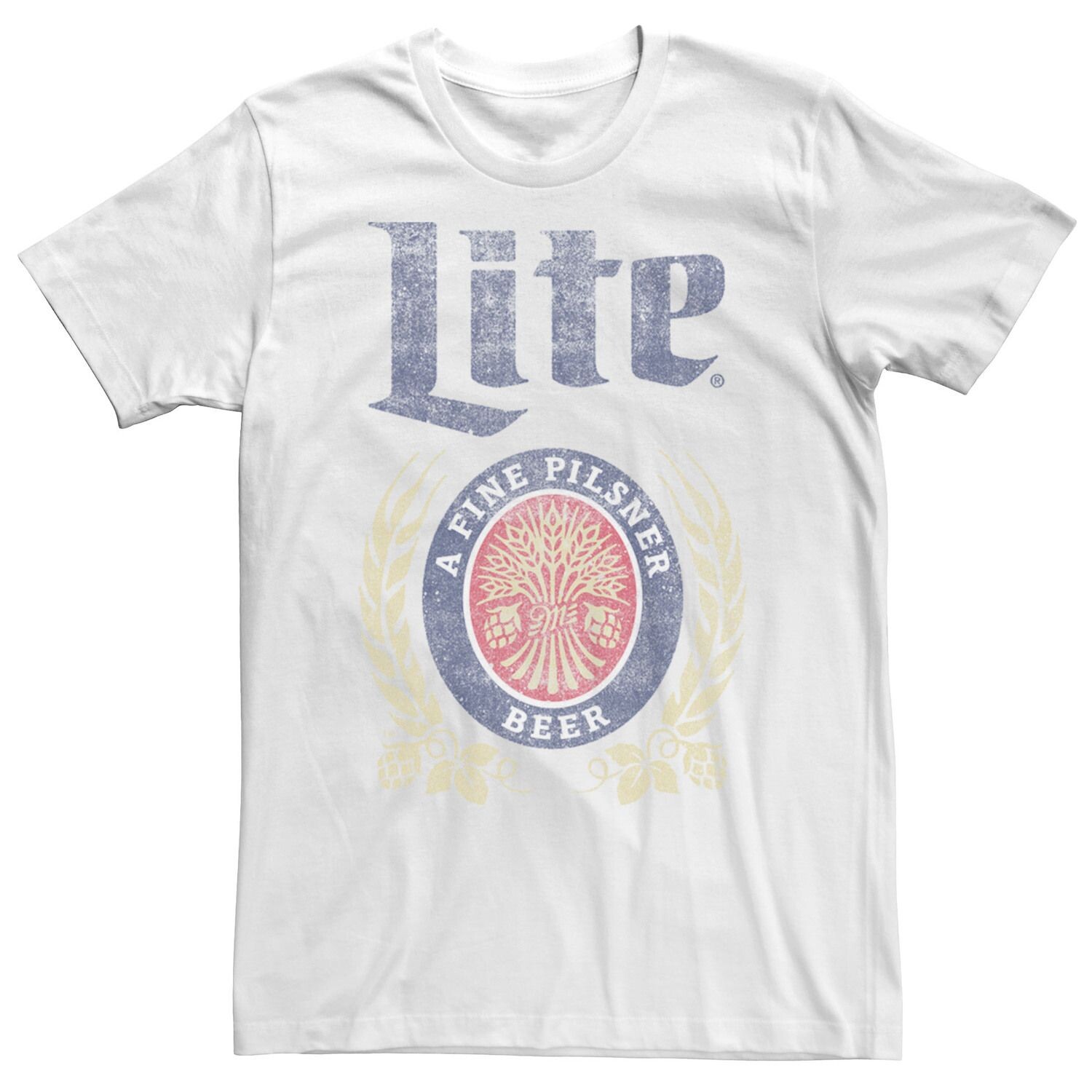 

Мужская футболка с логотипом Coors Miller Lite Pilsner Vintage Craft Licensed Character