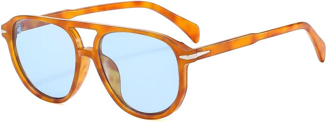 

Солнцезащитные очки с защитой UV400 | Женские очки Rivet Double Beam с леопардовым градиентом | Линзы конфетных цветов для занятий спортом на открытом воздухе и вождения DSVIGF, Bract Blue