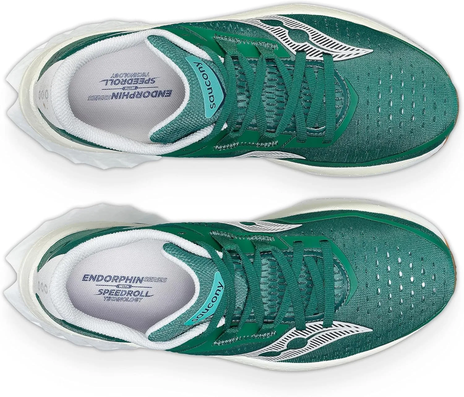 Мужские кроссовки Saucony Endorphin Speed 4, белый/зеленый — фото 3