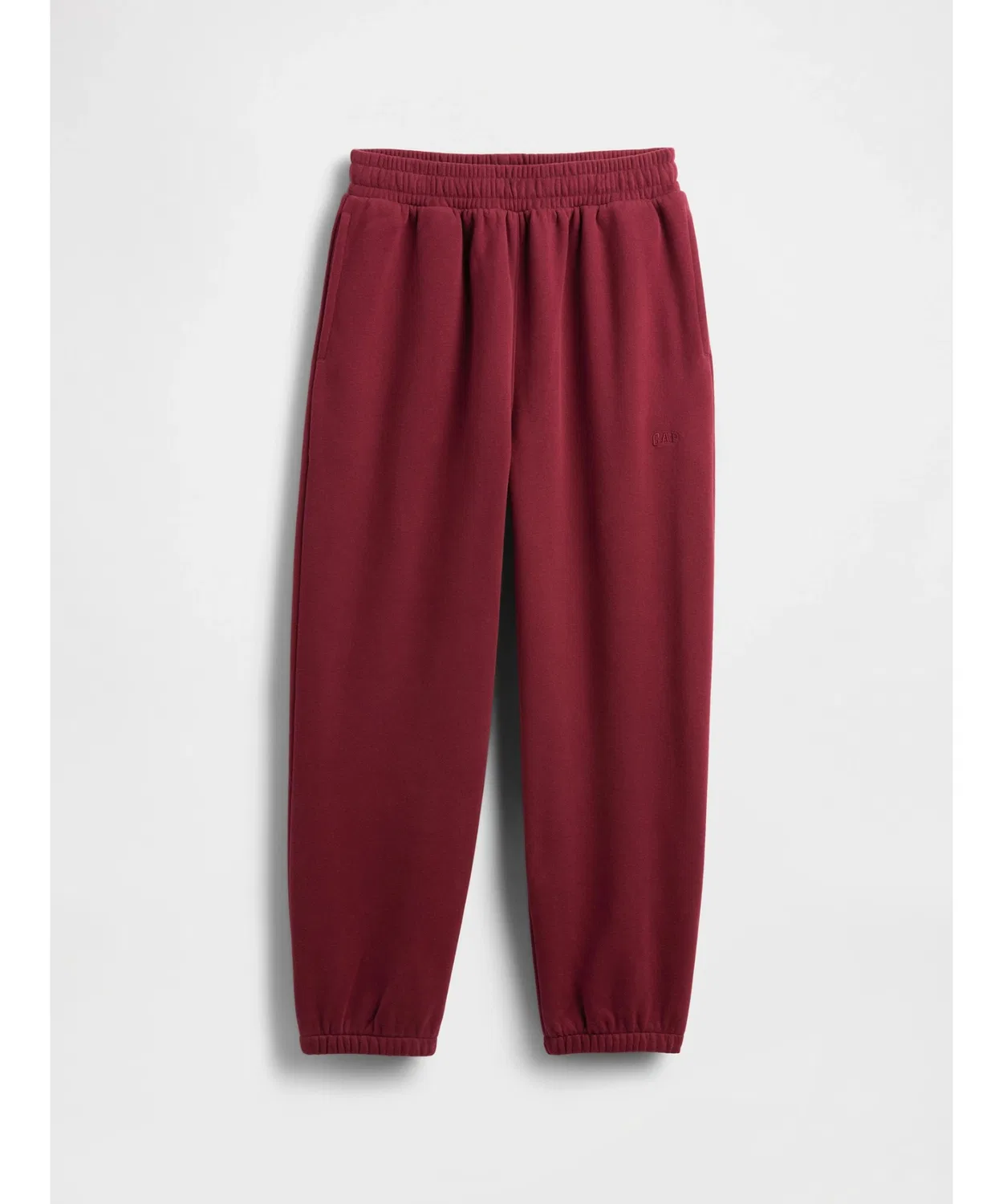 Детские спортивные штаны свободного кроя Gap Vintage Soft, красные — фото 3