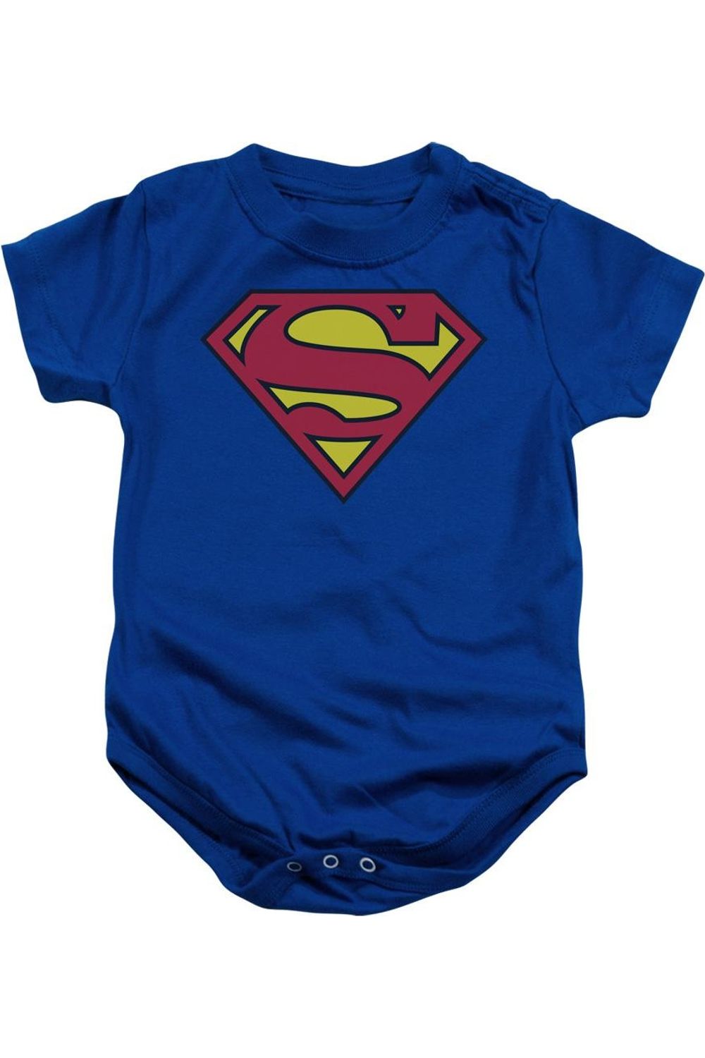 

Детский комбинезон с классическим логотипом Супермена на кнопках Gildan, royal