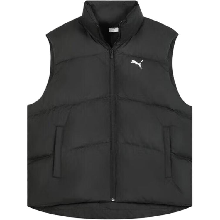 

PUMA Раскрепощенная пуховая жилетка унисекс черная, Black