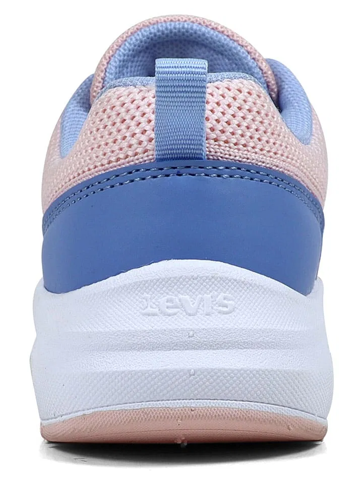 Кроссовки низкие розово-синие Levi's — фото 4