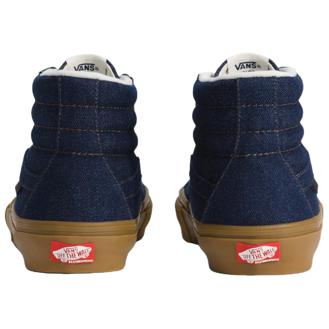 SKATE CLASSICS амортизирующие высокие кроссовки для скейтбординга унисекс Vans, синий — фото 4