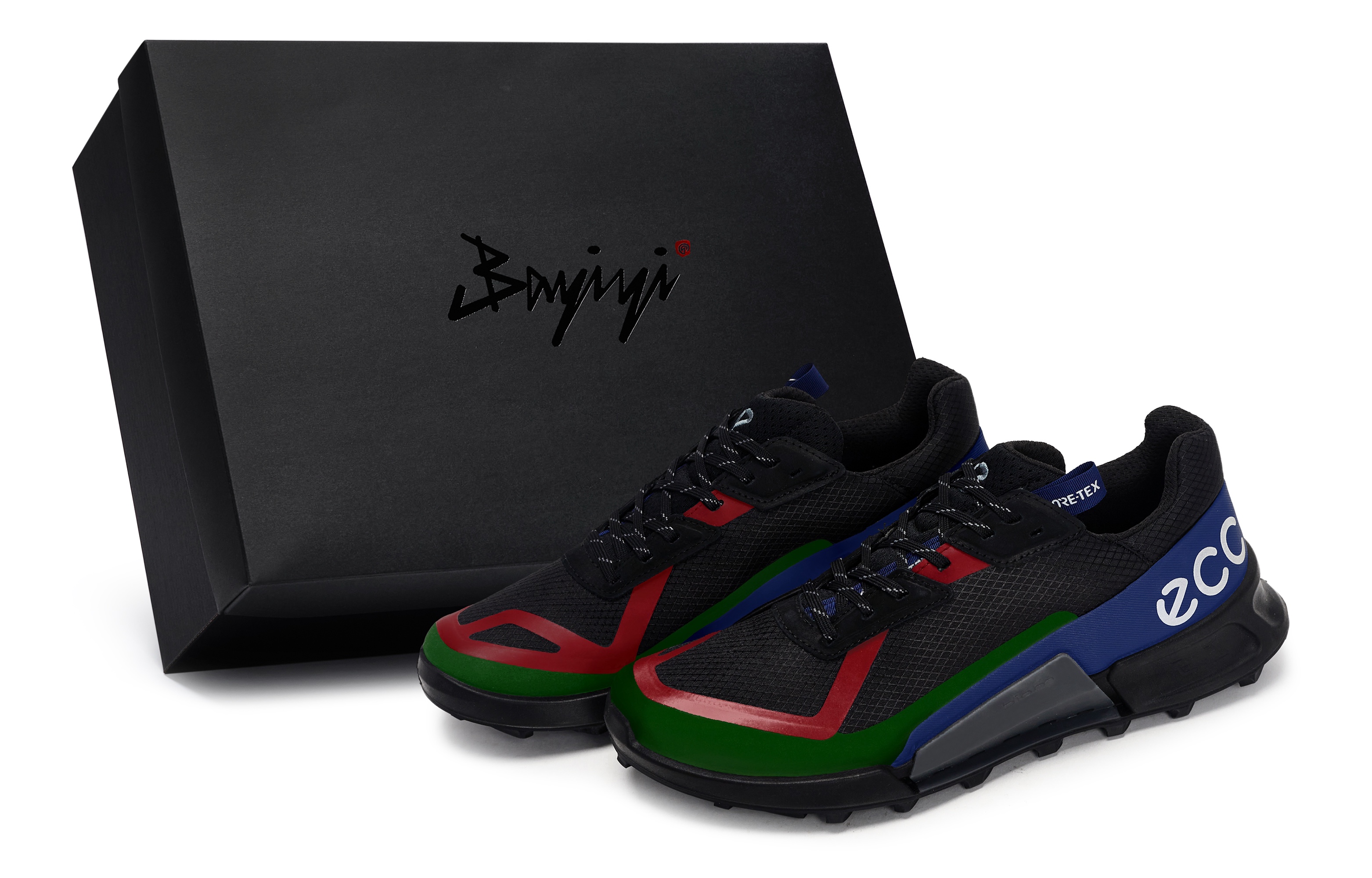

BIOM 2.1 X COUNTRY повседневные низкие мужские кроссовки Ecco, Black Red Green