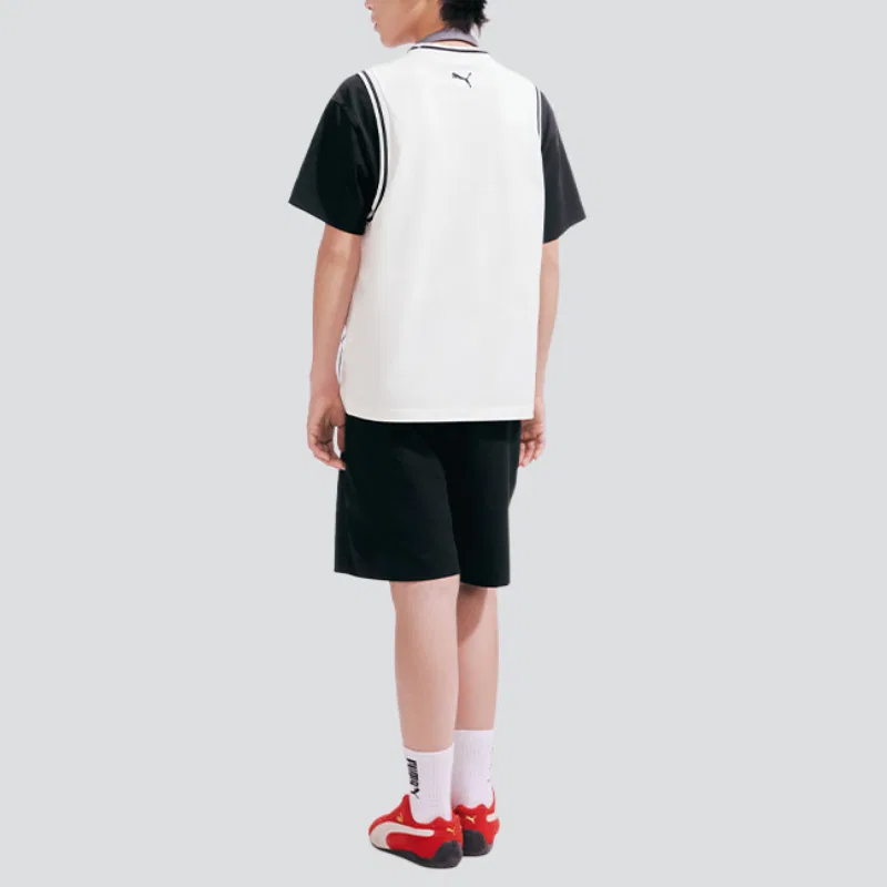 Детская повседневная спортивная футболка с круглым вырезом PUMA, Black White Tone 00391 — фото 3