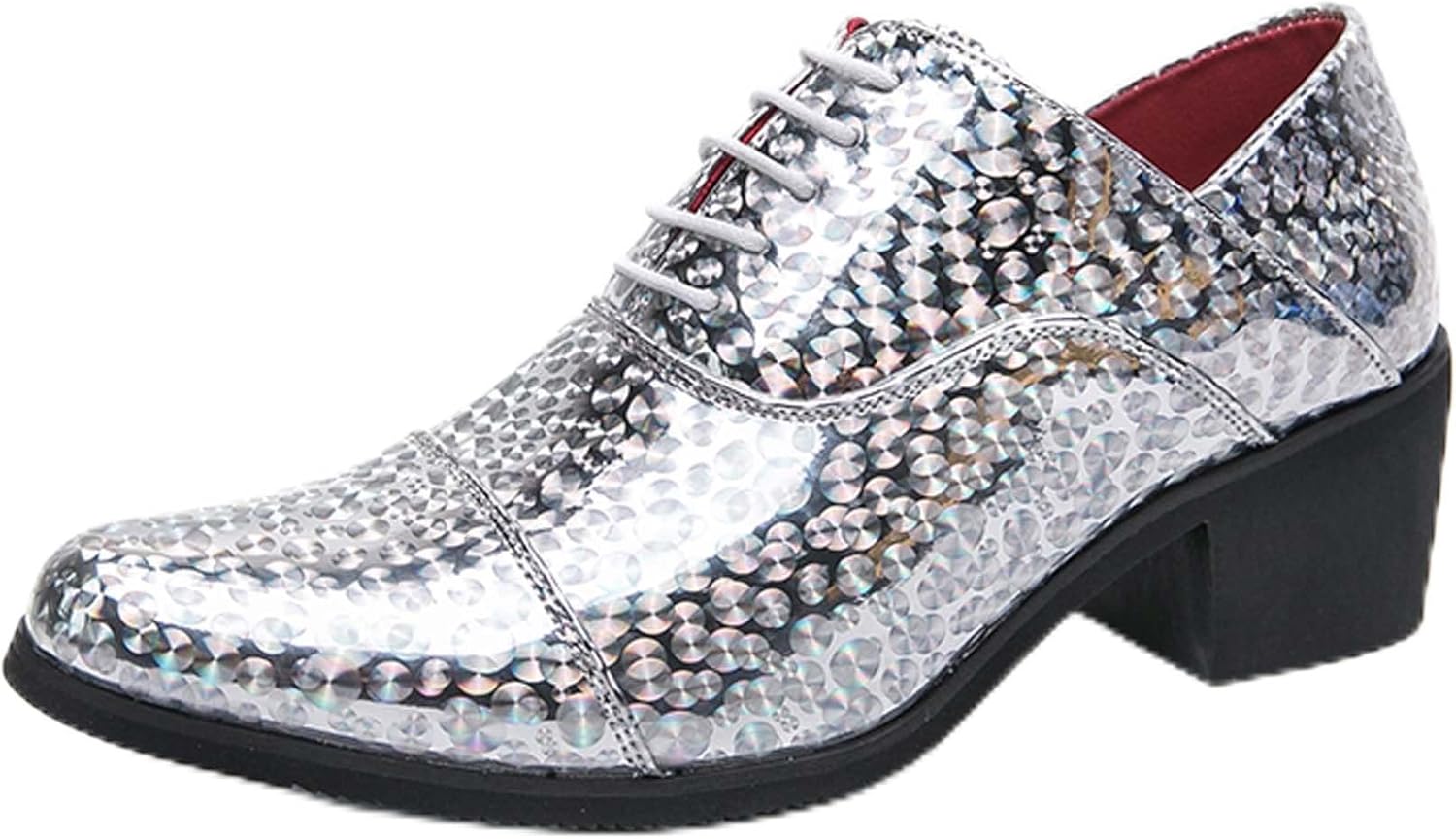 

Мужские туфли Oxford с грубой подошвой из лакированной кожи, модные туфли для увеличения роста, деловые повседневные туфли с антискользящей подошвой, городские офисные туфли для банкетов, униформы, фраки, лоферы Generic, белый