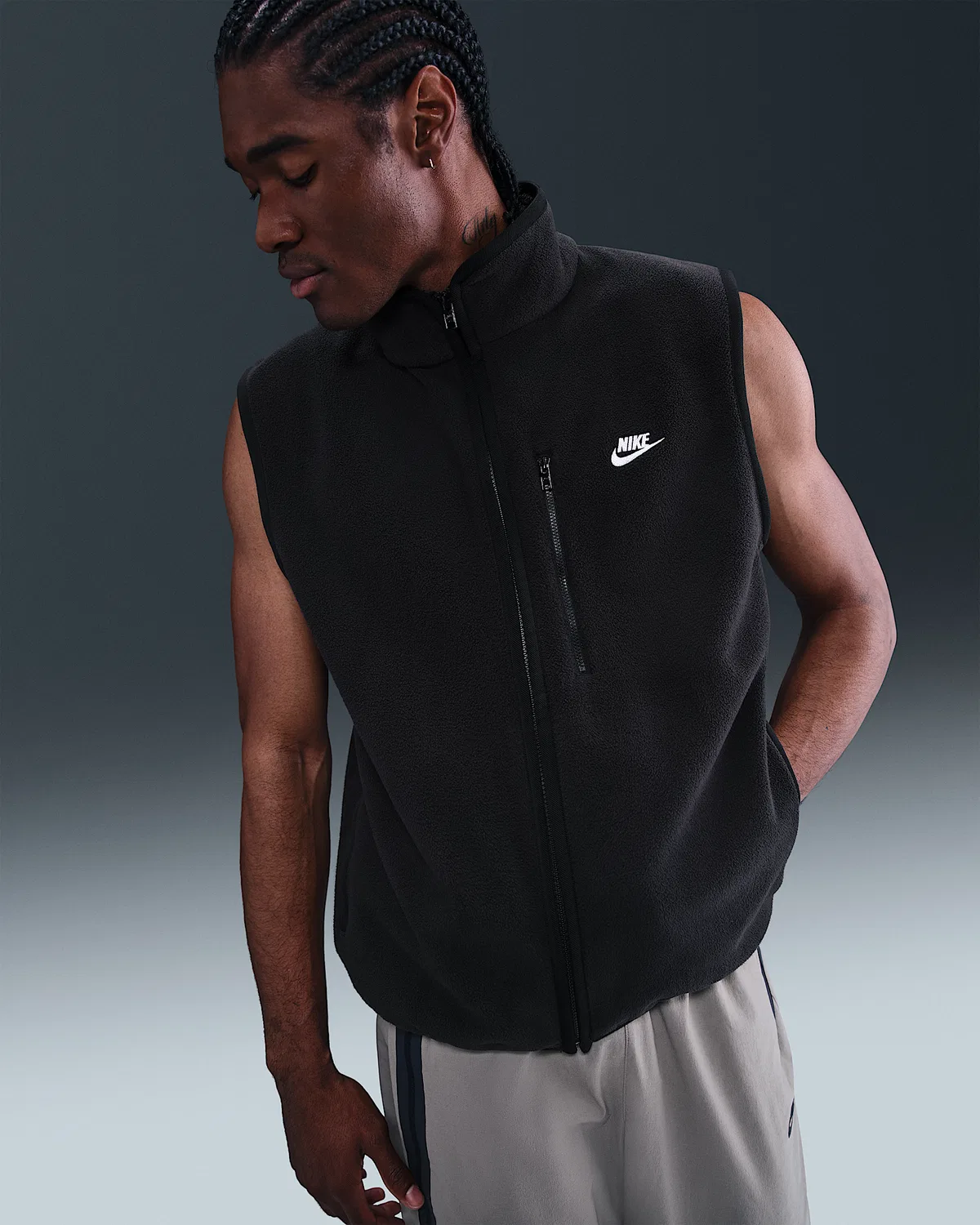 Мужская зимняя жилетка Nike Sportswear Club, Black/White