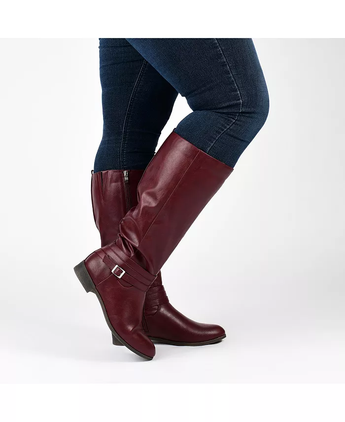 Женские сапоги Ivie Extra Wide Calf до колена для верховой езды Journee Collection, синий — фото 2