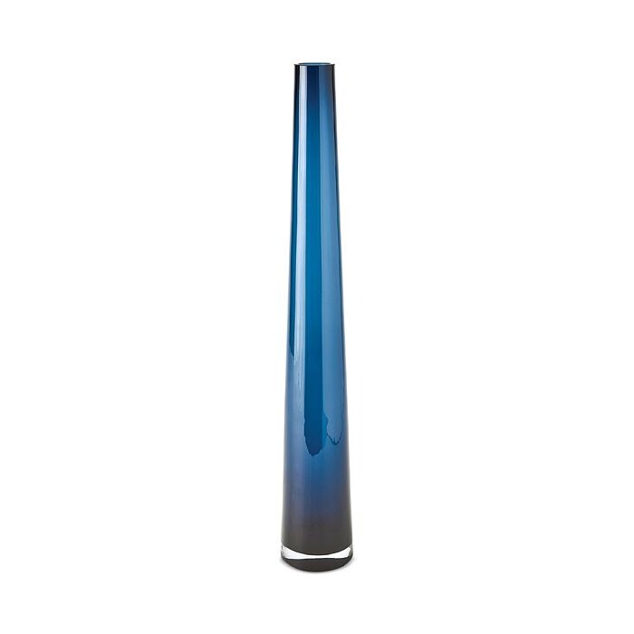 

Ваза Global Views Glass Tower, синяя, маленькая, синий