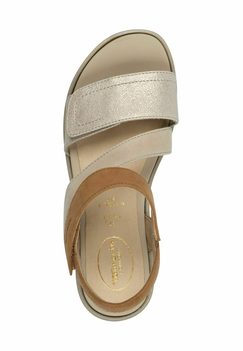 Босоножки на танкетке Platform sandals Tamaris, коричневый — фото 4