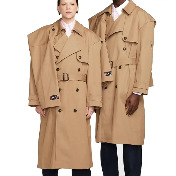 

Пальто x martine rose trench coat 'tan' Nike, бежевый
