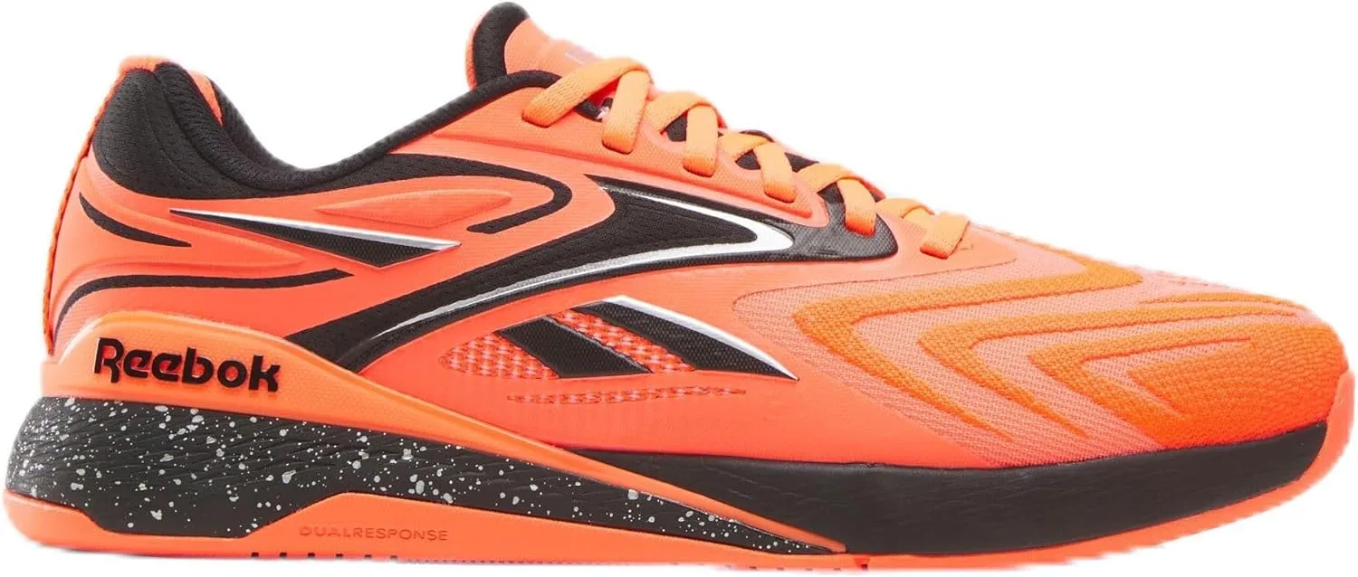 Кроссовки Reebok Unisex Nano X5 Edge, белый/черный/оранжевый