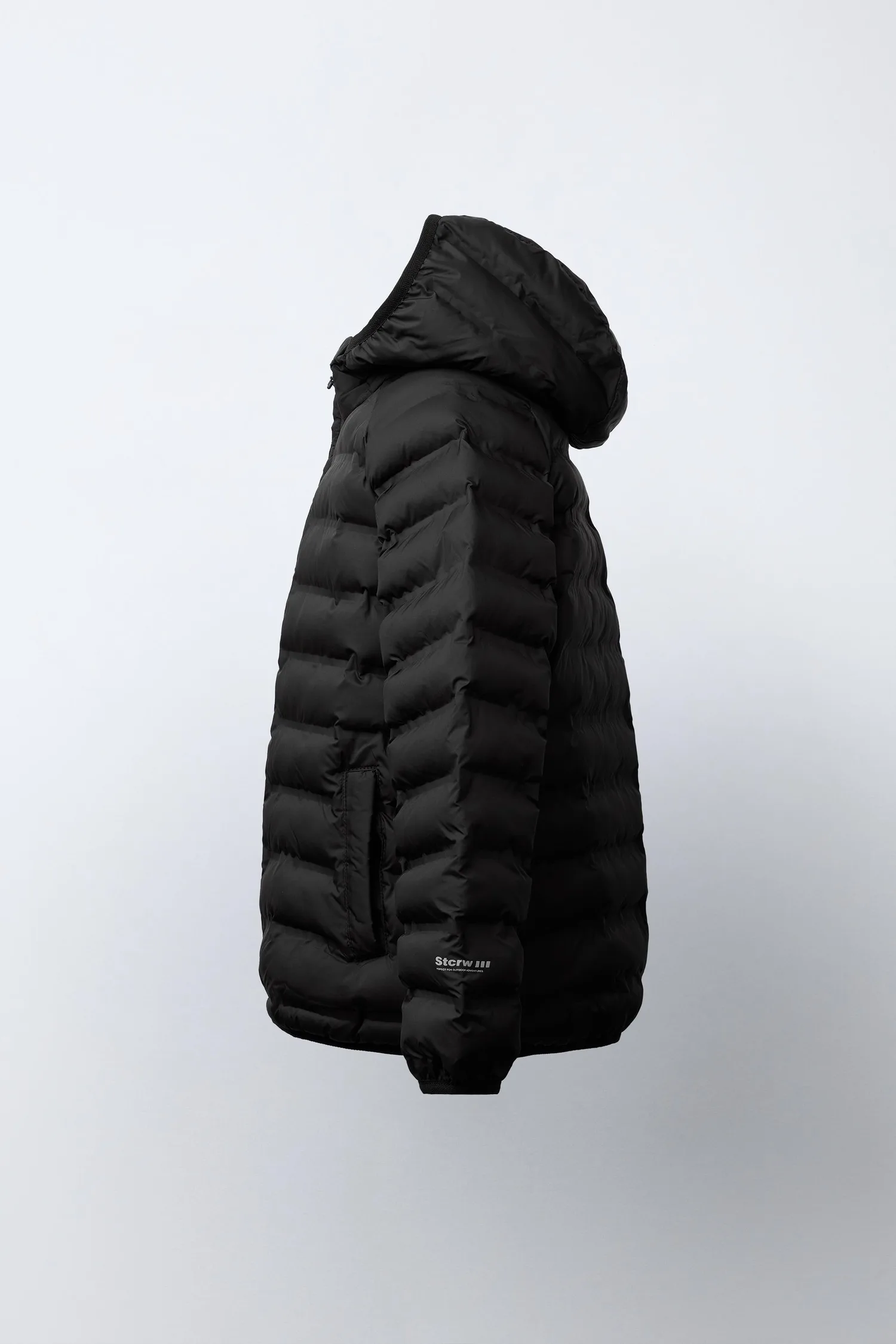 Сверхлегкая водоотталкивающая куртка Zara, черный — фото 3