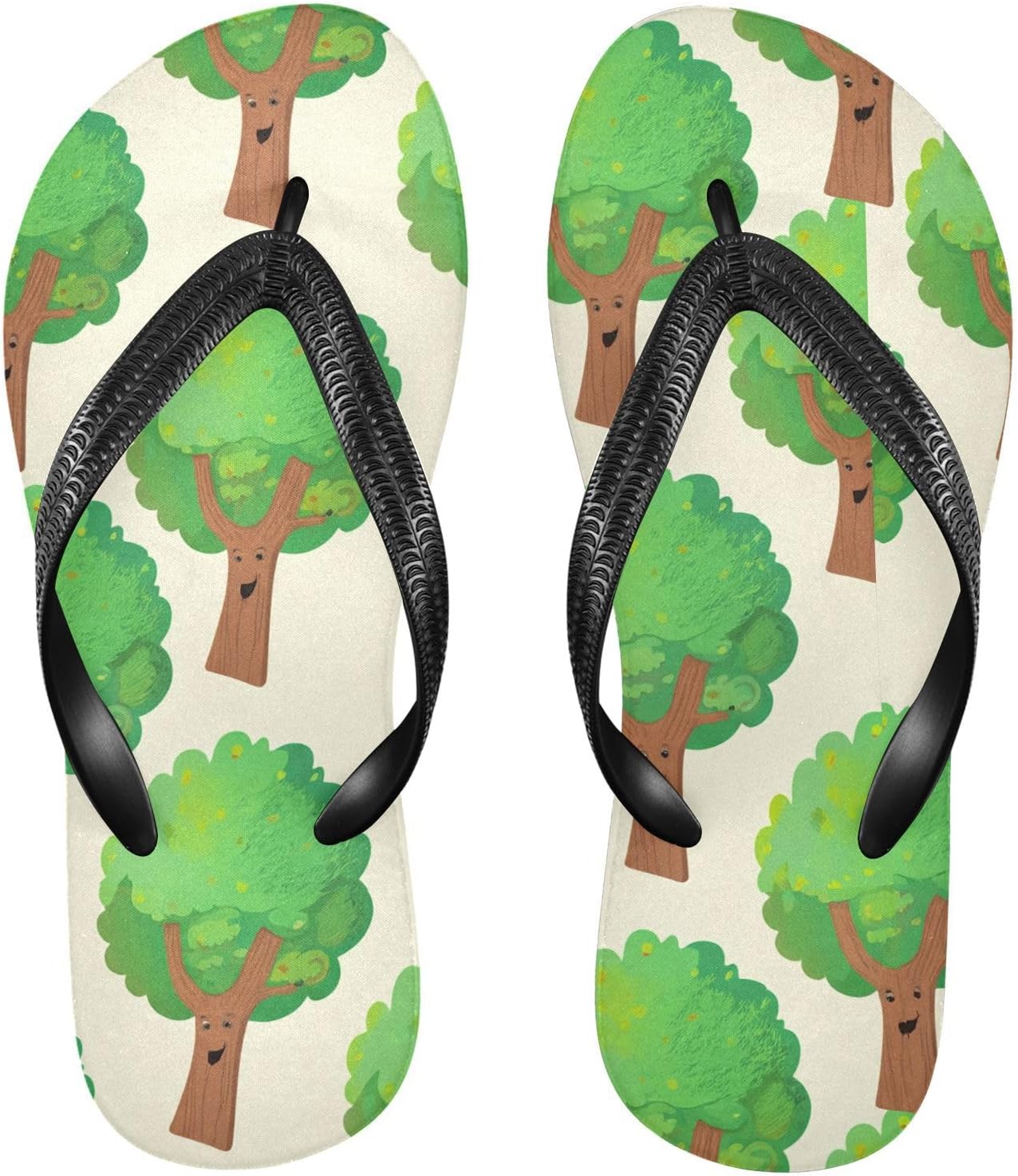 

Женские и мужские пляжные шлепанцы Smiling Tree бежевого цвета с резиновыми подошвами, нескользящие, для душа и летней прогулки Sinestour