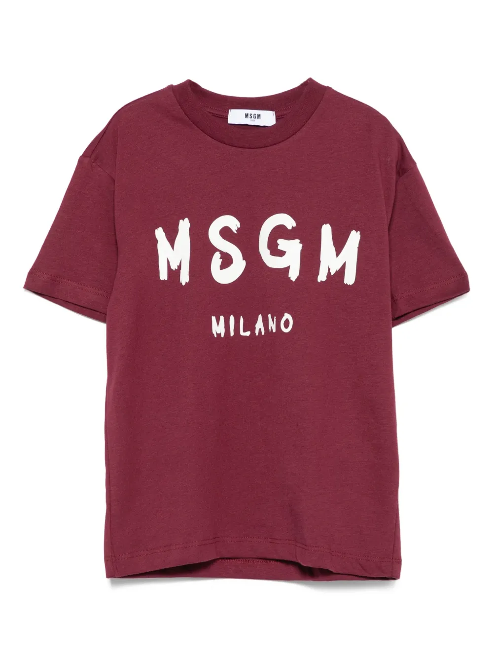 

Футболка с логотипом Milano MSGM Kids, красный