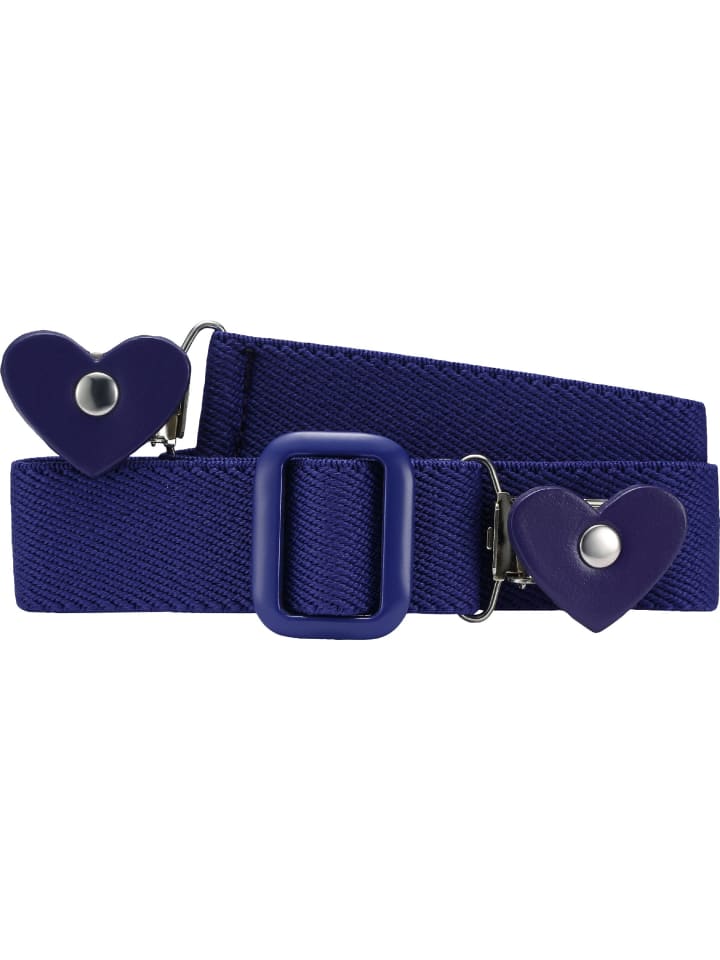 

Ремень Elastik-Gürtel Herz-Clip uni Playshoes, фиолетовый