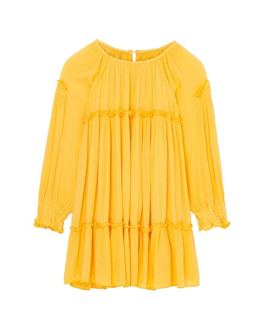 

Платье Peek с плиссированными деталями, желтый