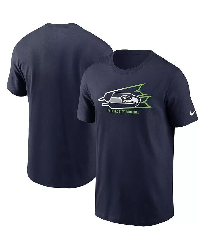 

Мужская футболка темно-синего цвета с надписью «Seattle Seahawks Essential Local Phrase» Nike