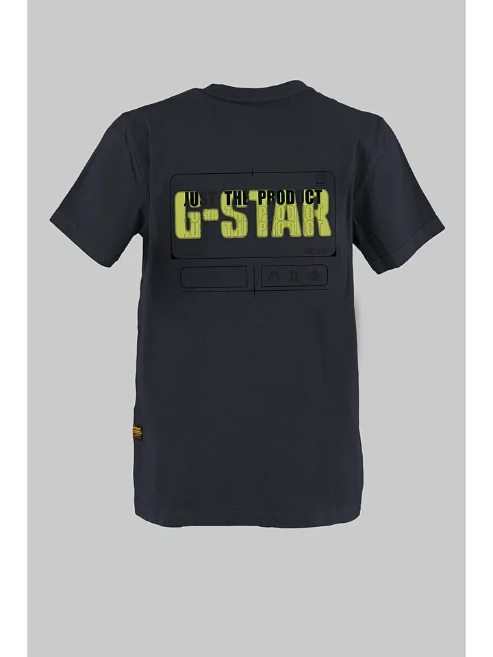 Футболка с принтом G-Star, антрацит — фото 2