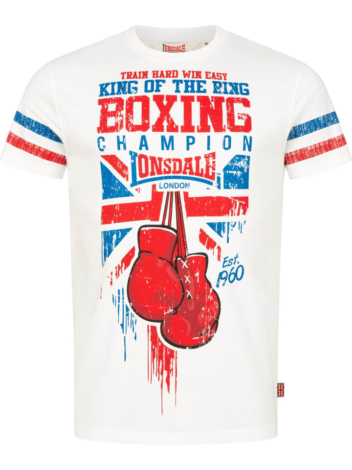 

Футболка Crugmeer T-Shirt Regular Fit белого цвета Lonsdale, Белый, Футболка Crugmeer T-Shirt Regular Fit белого цвета Lonsdale