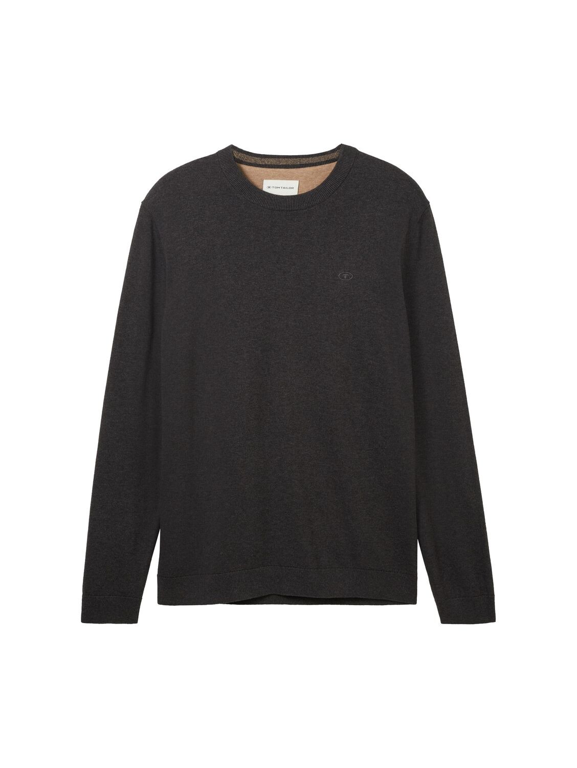 

Пуловер Tom Tailor BASIC CREWNECK, серый