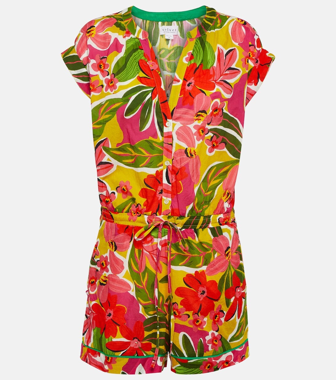 

Комбинезон Pam из хлопка с принтом VELVET, разноцветный