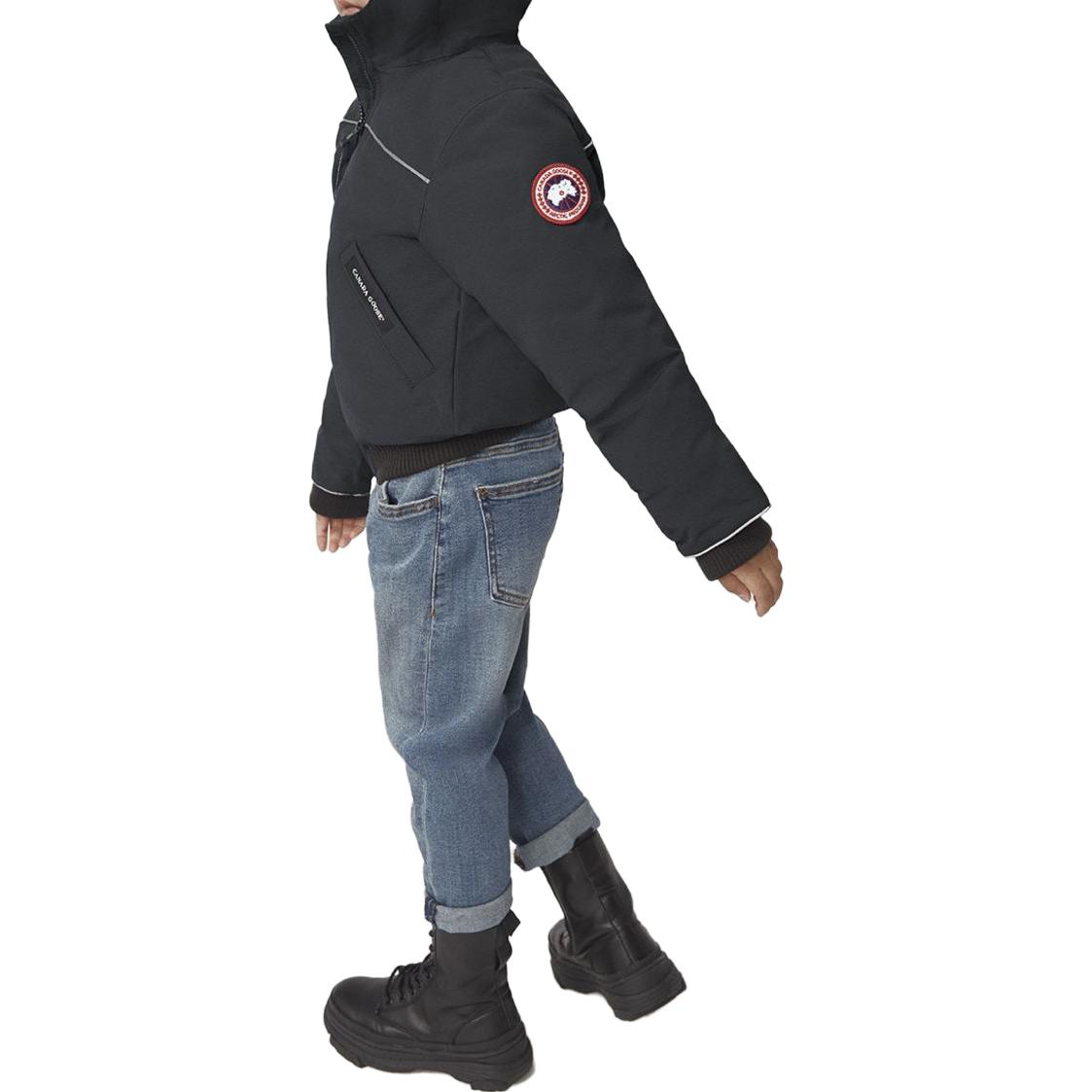 Canada Goose Детская стеганая куртка черного цвета — фото 4